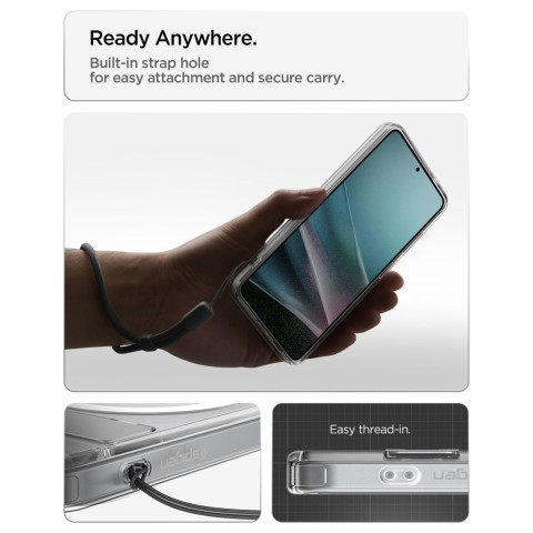 
„Samsung Galaxy S26+ Ultra Hybrid S MagSafe“ dėklas – permatomas baltas

