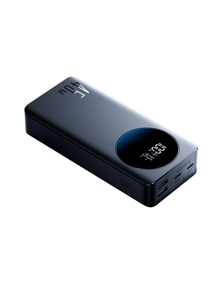 
20000 mAh USB-A USB-C su skaitmeniniu ekranu 45W – juoda
