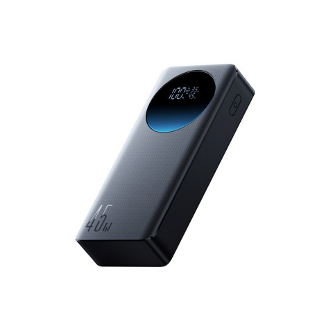 
20000 mAh USB-A USB-C su skaitmeniniu ekranu 45W – juoda
