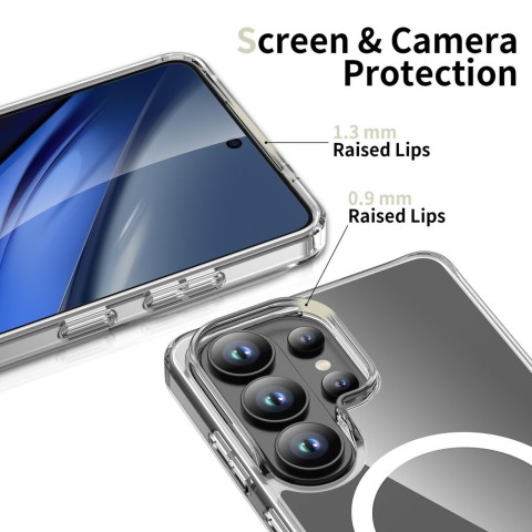 
„Samsung Galaxy S26 Ultra FlexAir Hybrid MagSafe“ dėklas – skaidrus
