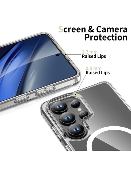 
„Samsung Galaxy S26 Ultra FlexAir Hybrid MagSafe“ dėklas – skaidrus
