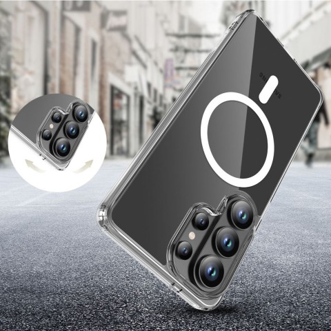 
„Samsung Galaxy S26 Ultra FlexAir Hybrid MagSafe“ dėklas – skaidrus
