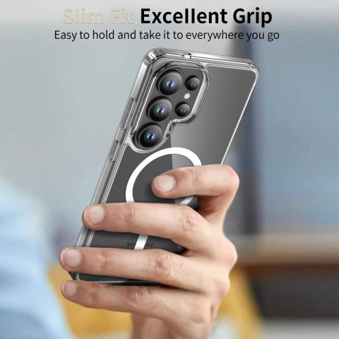 
„Samsung Galaxy S26 Ultra FlexAir Hybrid MagSafe“ dėklas – skaidrus
