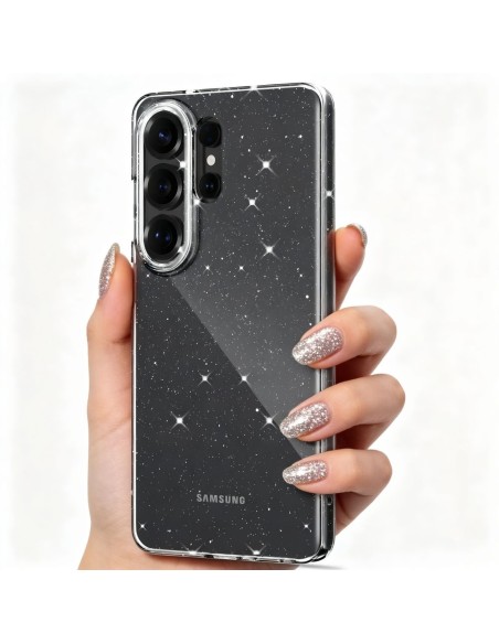 
„Samsung Galaxy S26 Ultra FlexAir“ dėklas – permatomas, blizgus
