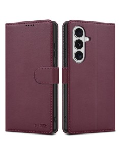 
„Samsung Galaxy S26“ piniginės dėklas – bordo spalvos

