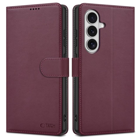 
„Samsung Galaxy S26“ piniginės dėklas – bordo spalvos
