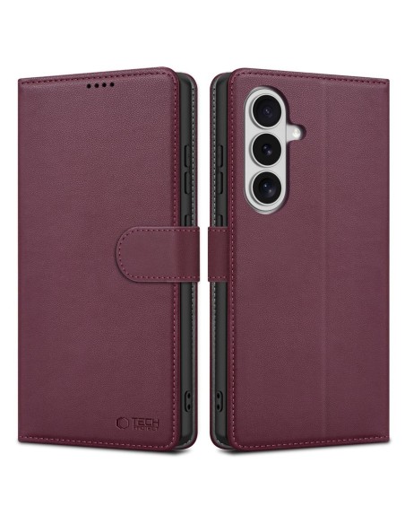 
„Samsung Galaxy S26“ piniginės dėklas – bordo spalvos
