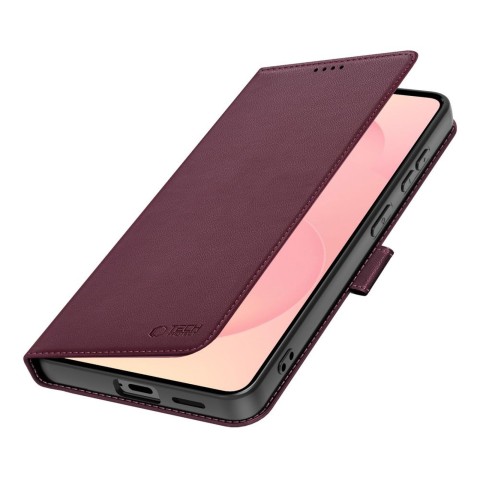 
„Samsung Galaxy S26“ piniginės dėklas – bordo spalvos
