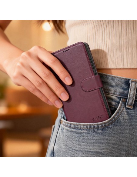 
„Samsung Galaxy S26“ piniginės dėklas – bordo spalvos
