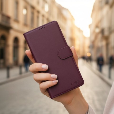 
„Samsung Galaxy S26“ piniginės dėklas – bordo spalvos
