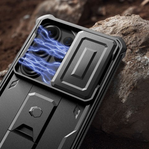
„Samsung Galaxy S26 Ultra“ „Kevlar Cam+“ dėklas – juodas
