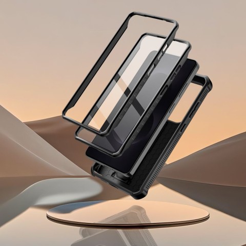 
„Samsung Galaxy S26 Ultra“ „Kevlar Cam+“ dėklas – juodas

