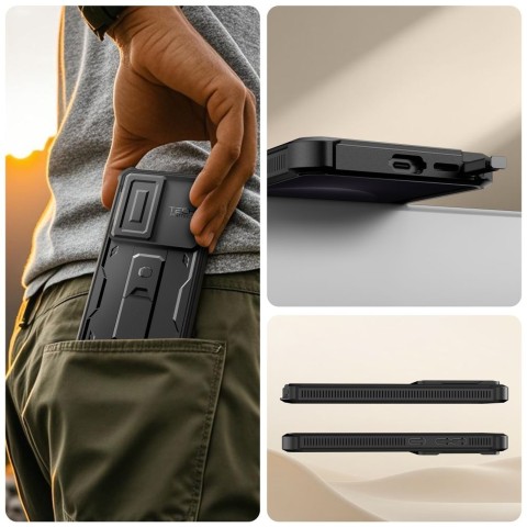 
„Samsung Galaxy S26 Ultra“ „Kevlar Cam+“ dėklas – juodas
