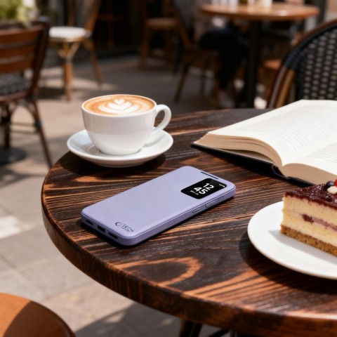 
„Samsung Galaxy S26 Ultra“ išmanusis piniginės dėklas – violetinis

