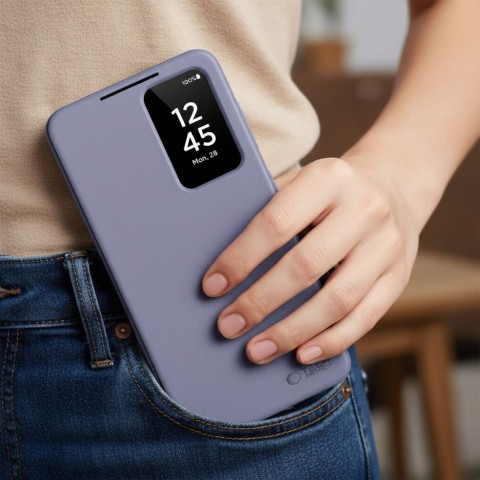 
„Samsung Galaxy S26 Ultra“ išmanusis piniginės dėklas – violetinis
