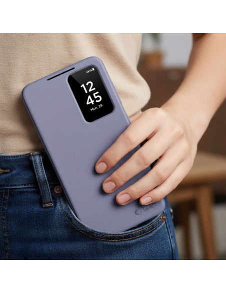 
„Samsung Galaxy S26 Ultra“ išmanusis piniginės dėklas – violetinis
