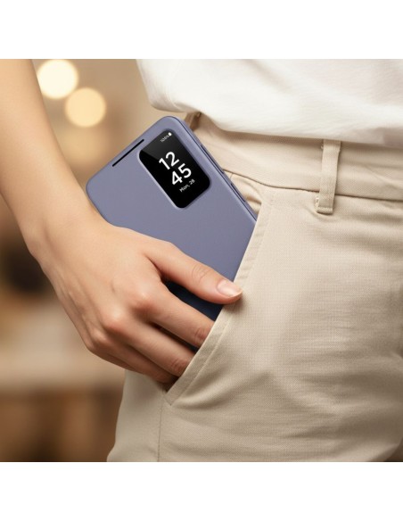 
„Samsung Galaxy S26 Ultra“ išmanusis piniginės dėklas – violetinis
