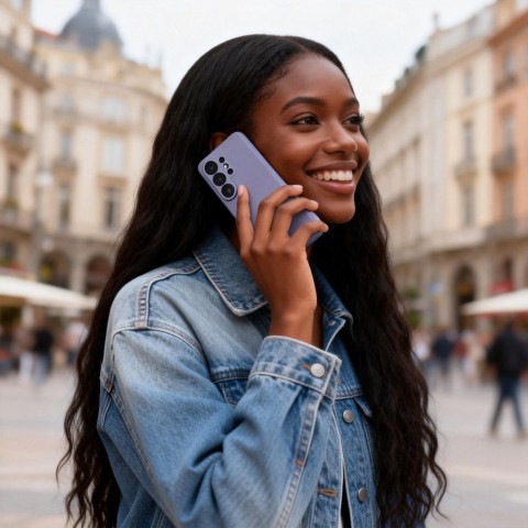 
„Samsung Galaxy S26 Ultra“ išmanusis piniginės dėklas – violetinis
