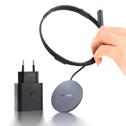 
„Samsung EP-P2900TBE“ 25 W belaidis įkroviklis su 45 W adapteriu – pilkas
