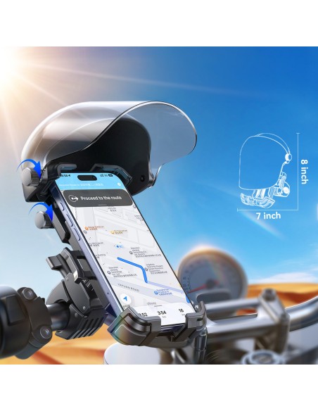 
Automatinis dviračių laikiklis su skydeliu nuo saulės – juodas
