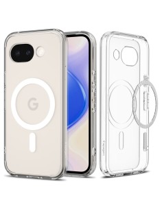 
„Google Pixel 10A Ultra Hybrid MagSafe“ dėklas – permatomas baltas
