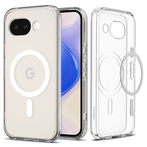 
„Google Pixel 10A Ultra Hybrid MagSafe“ dėklas – permatomas baltas
