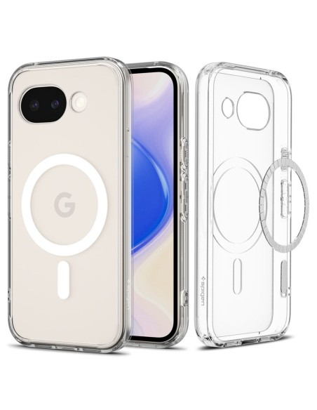 
„Google Pixel 10A Ultra Hybrid MagSafe“ dėklas – permatomas baltas
