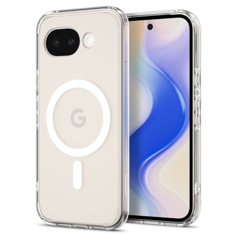 
„Google Pixel 10A Ultra Hybrid MagSafe“ dėklas – permatomas baltas
