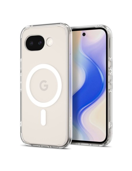 
„Google Pixel 10A Ultra Hybrid MagSafe“ dėklas – permatomas baltas
