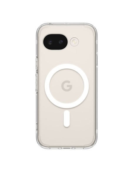 
„Google Pixel 10A Ultra Hybrid MagSafe“ dėklas – permatomas baltas
