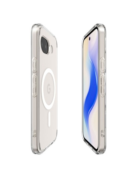 
„Google Pixel 10A Ultra Hybrid MagSafe“ dėklas – permatomas baltas
