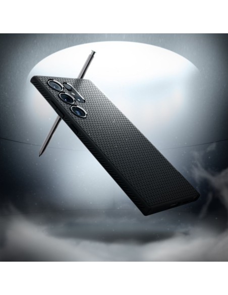 
„Samsung Galaxy S24 Ultra Liquid Air“ dėklas – matinės juodos spalvos
