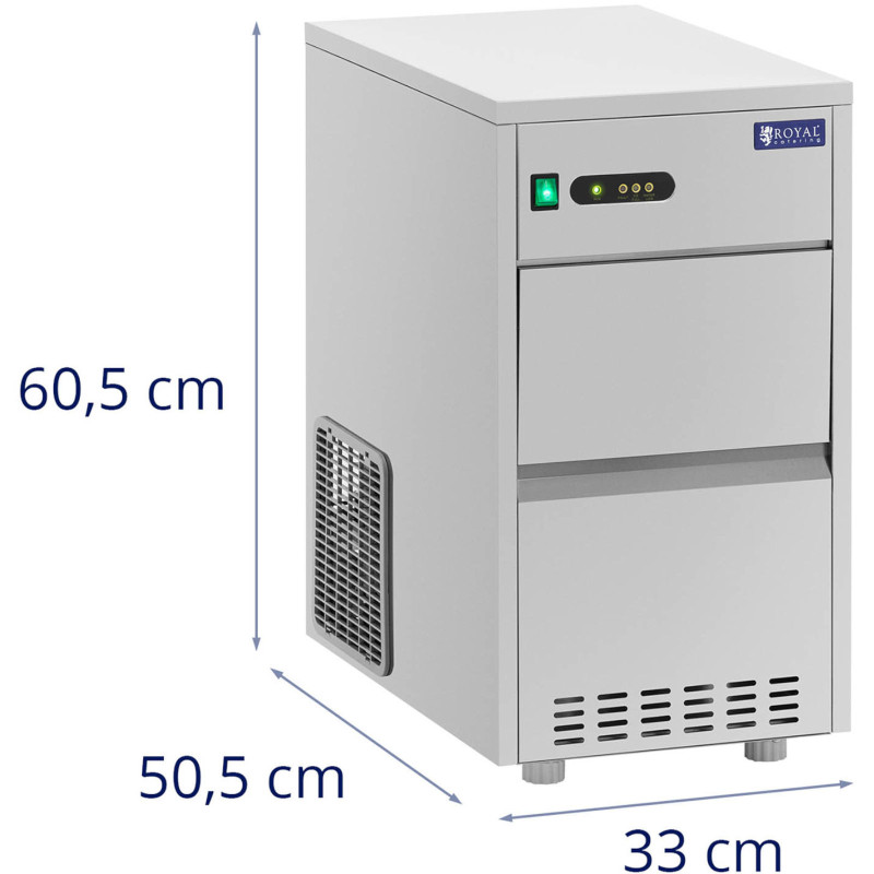 Baro ledo aparatas Ledo kubelių aparatas 20kg/dieną 5kg 165W