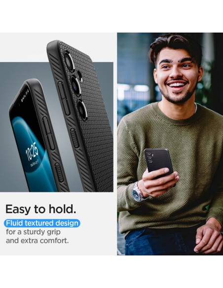 
„Samsung Galaxy S24 Liquid Air“ dėklas – matinės juodos spalvos
