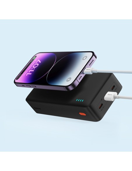 
Nešiojamoji baterija 20W 30000mAh USB-A USB-C AirPow greito įkrovimo su 30 cm USB-C laidu - juoda
