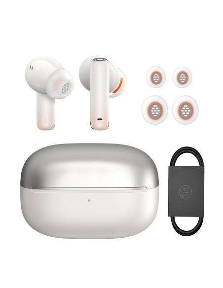 Storm 1 Bluetooth 5.2 TWS į ausis įdedamos belaidės ausinės su ANC/ENC baltos spalvos Storm 1 Bluetooth 5.2 TWS į ausis įdedamos belaidės ausinės su ANC/ENC baltos spalvos