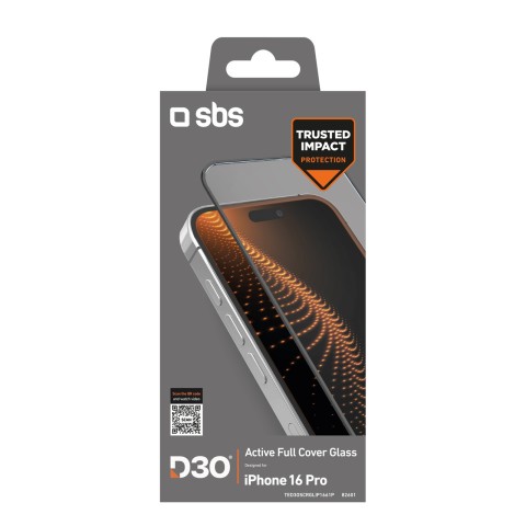 
Grūdintas stiklas su rėmeliu, skirtas „iPhone 16 Pro“ grūdintas stiklas D3O
