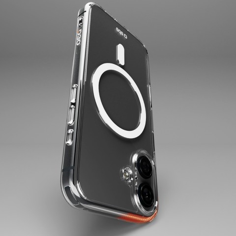 
„iPhone 16 Plus Extreme Mag D3O MagSafe“ dėklas – skaidrus
