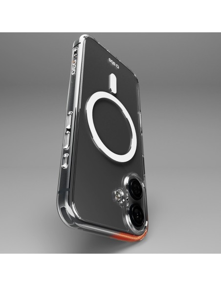 
„iPhone 16 Plus Extreme Mag D3O MagSafe“ dėklas – skaidrus
