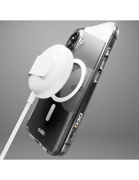 
„iPhone 16 Plus Extreme Mag D3O MagSafe“ dėklas – skaidrus
