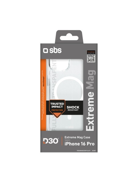 
„iPhone 16 Pro Extreme Mag D3O MagSafe“ dėklas – permatomas
