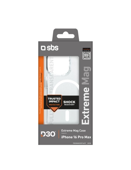 
„iPhone 16 Pro Max Extreme Mag D3O MagSafe“ dėklas – permatomas
