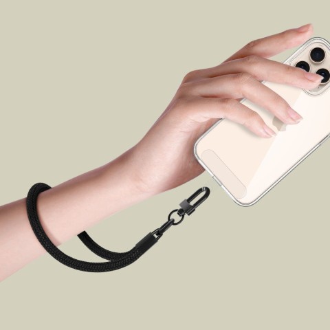 
Išmaniojo telefono dėklo virvelė riešo telefonui - juoda
