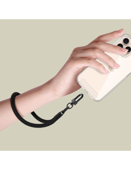 
Išmaniojo telefono dėklo virvelė riešo telefonui - juoda
