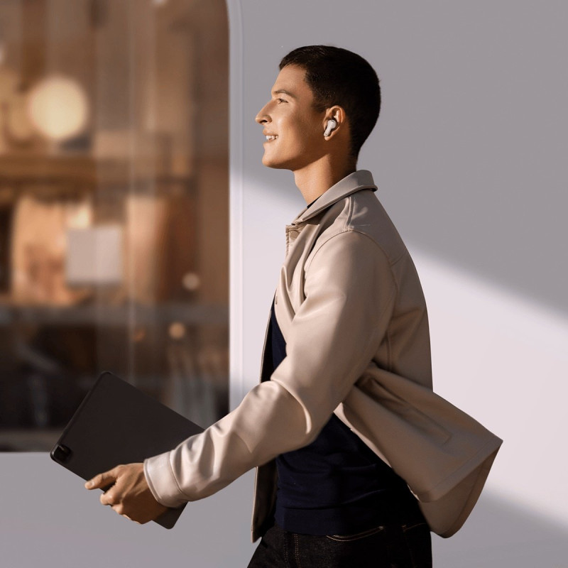 Storm 1 Bluetooth 5.2 TWS į ausis įdedamos belaidės ausinės su ANC/ENC baltos spalvos