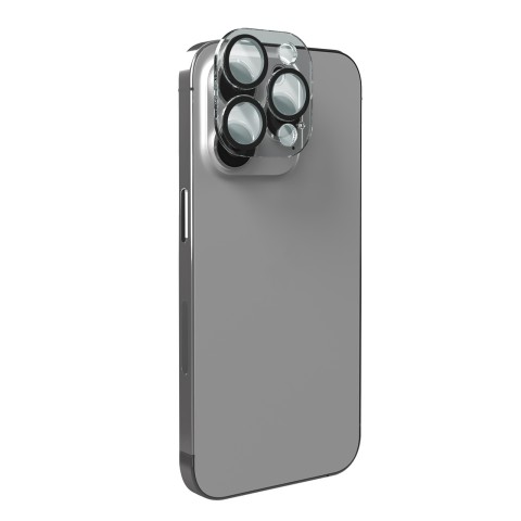 
iPhone 14 Pro / 14 Pro Max D3O grūdintas stiklas su kamera ir salele
