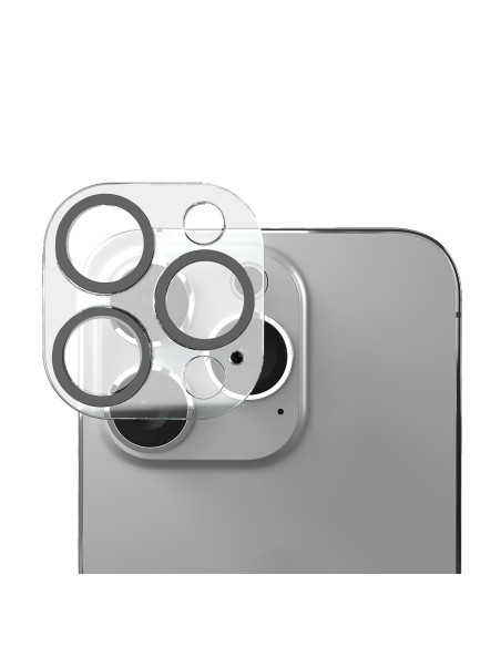 
iPhone 14 Pro / 14 Pro Max D3O grūdintas stiklas su kamera ir salele
