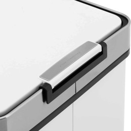 Automatinė šiukšlių dėžė ant kojų 45 l - balta