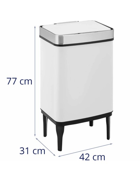 Automatinė šiukšlių dėžė ant kojų 45 l - balta Automatinė šiukšlių dėžė ant kojų 45 l - balta