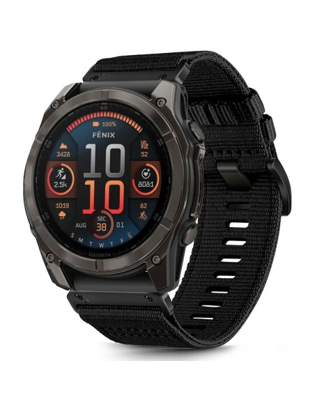 
Nailoninis dirželis Garmin Fenix 51mm telefonui – juodas
